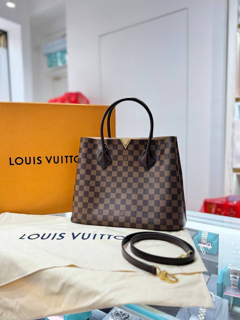 FULL SET LOUIS VUITTON LV Kensington Tote Bag