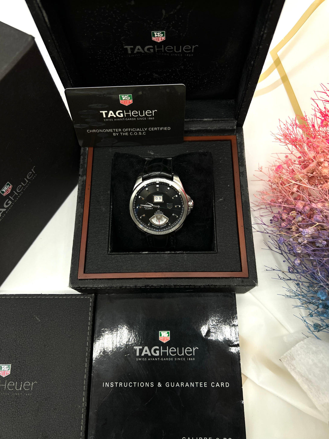 TAG Heuer Grand Carrera WAV5111 Black Dial Automatic Men's Watch - Reeluxs 