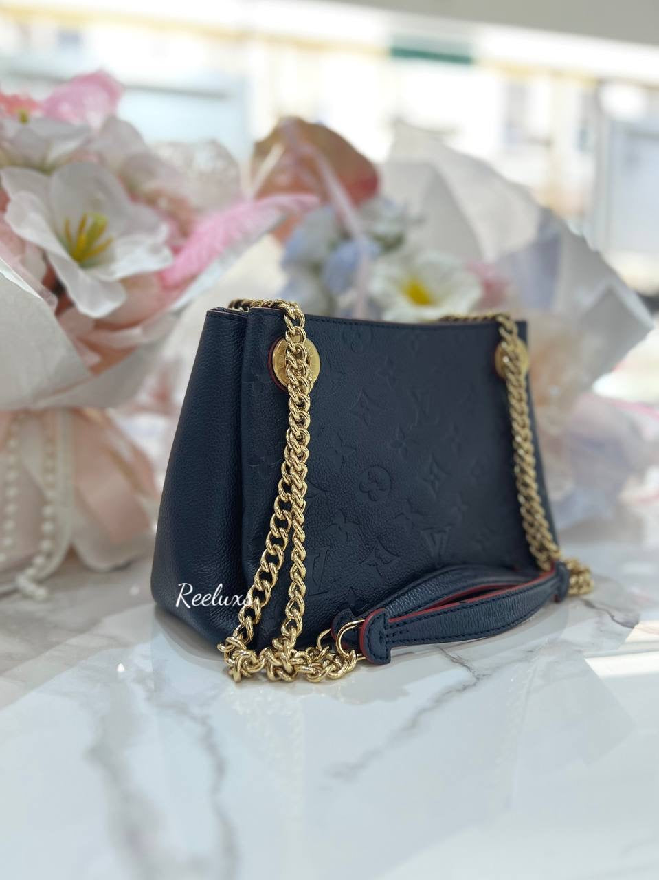 LOUIS VUITTON LV Surene BB Monogram Empreinte Leather Handbag GHW