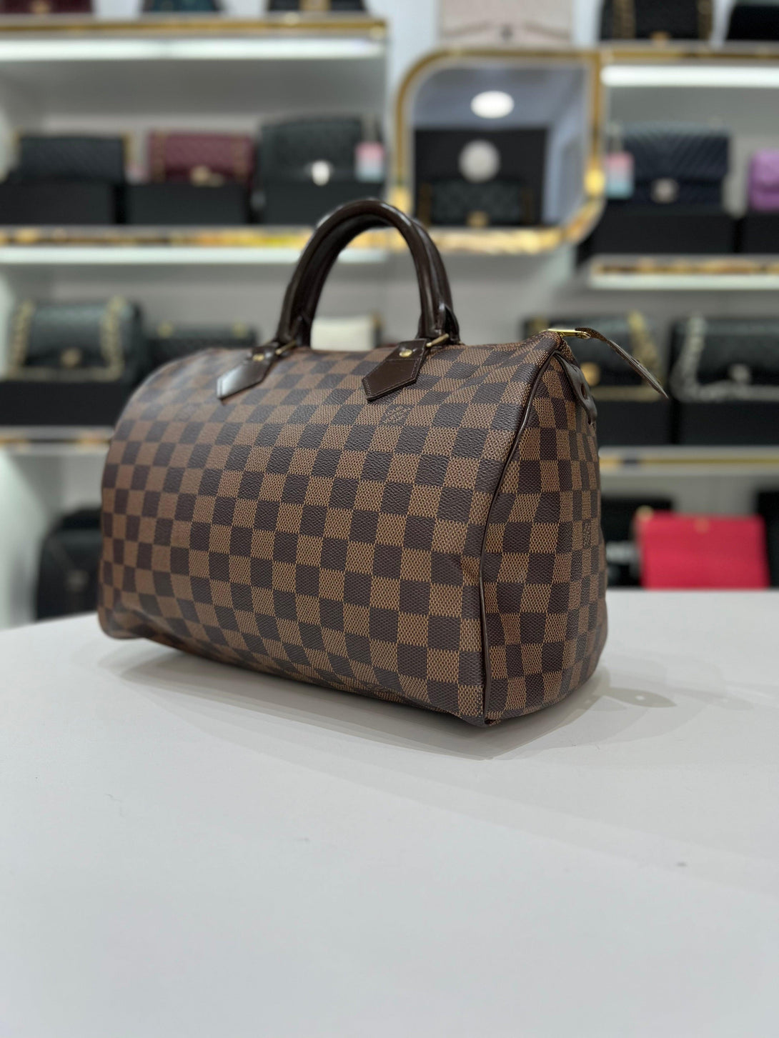 LOUIS VUITTON Damier Ebene Speedy 30 Women’s Handbag & Shoulder Bag - Reeluxs 