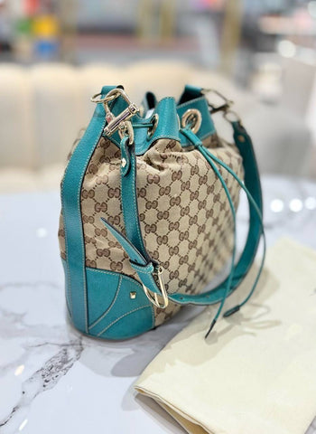 GUCCI  GG Canvas Bucket Bag