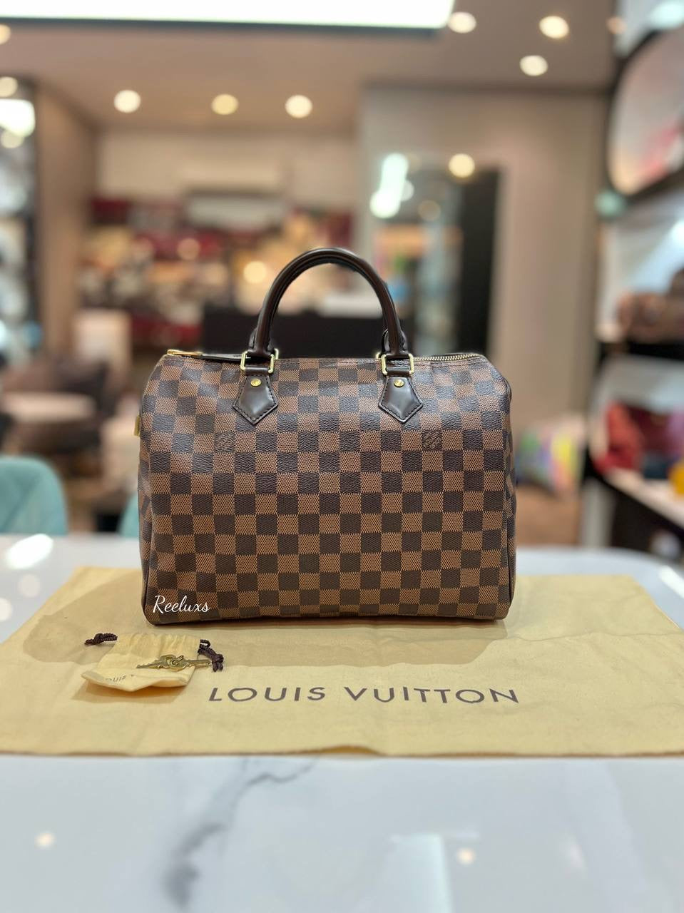 LOUIS VUITTON Speedy 30 Damier Ebene