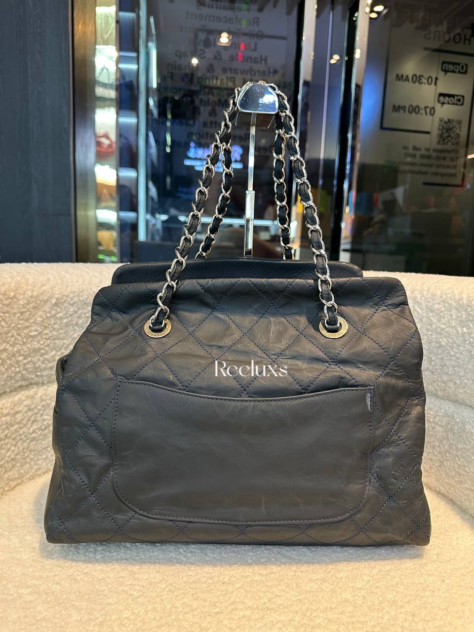 CHANEL Petite Crinkled Calfskin Timeless Tote
