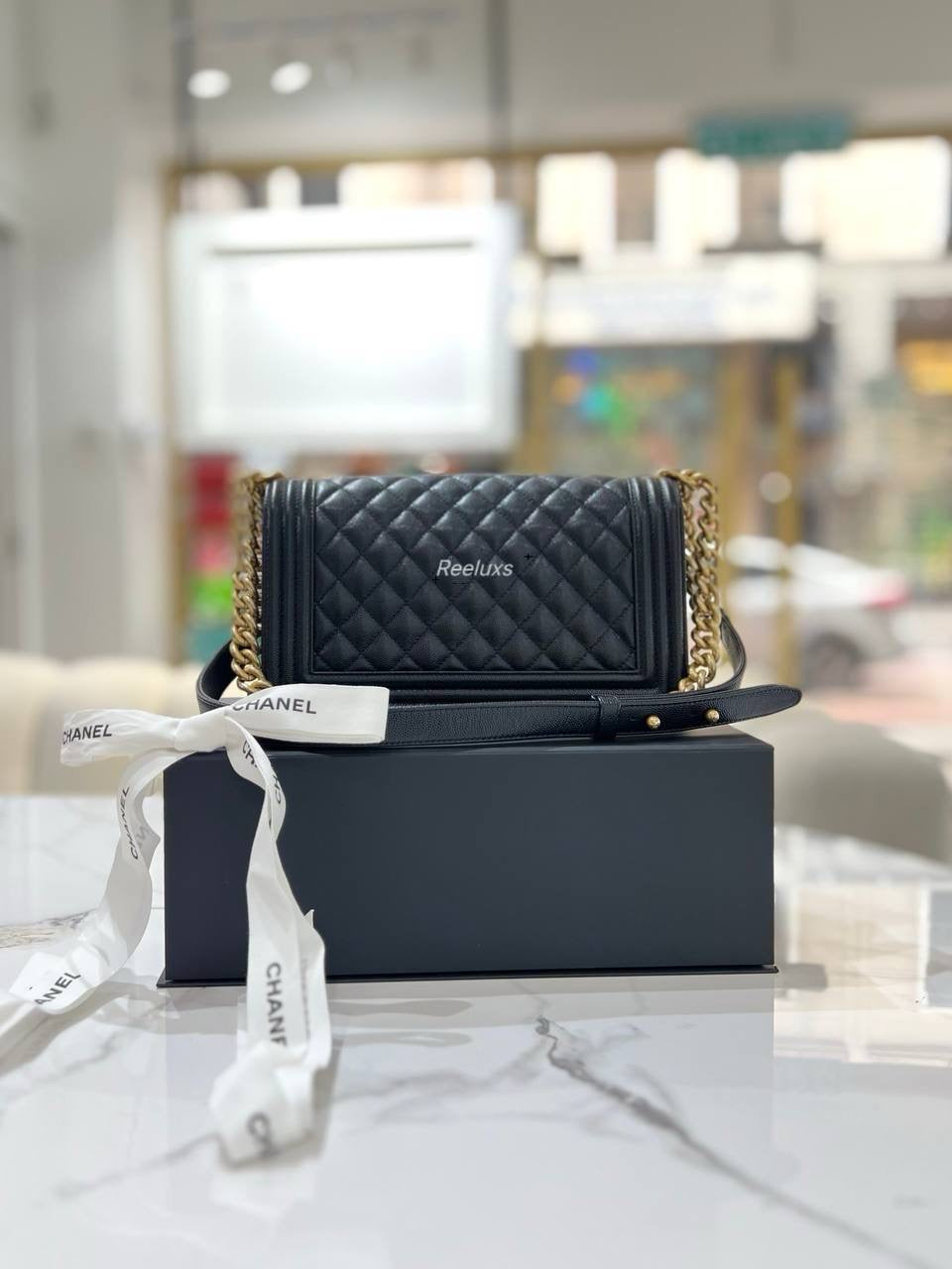 FULL SET CHANEL  Leboy  Medium Shoulder Bag