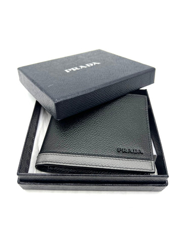 PRADA saffiano leather wallet - Reeluxs 