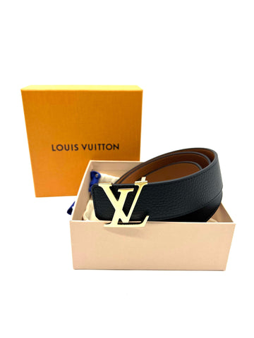 LOUIS VUITTON Belt Black Golden Light - Reeluxs 