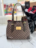 LOUIS VUITTON LV Damier Ebene Canvas Hampstead MM Shoulder Bag
