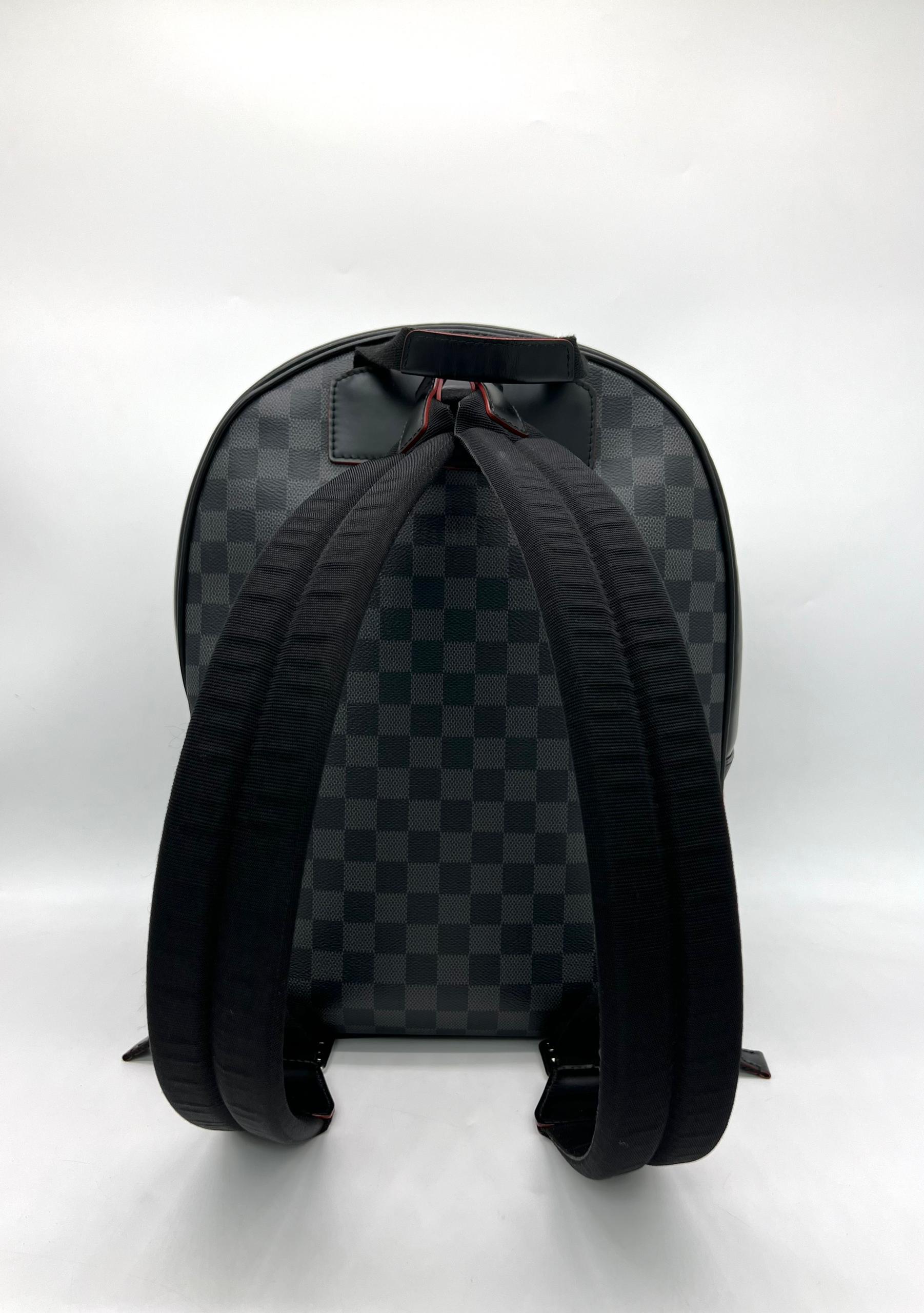 louis vuitton backpack josh damier black Amazon.com: Vuitton, Pre-Loved Graphite Backpack, : Amazon Luxury 14 width x 14 height x 4 depth x 2 dropCondition Louis Vuitton Josh Damier Backpack