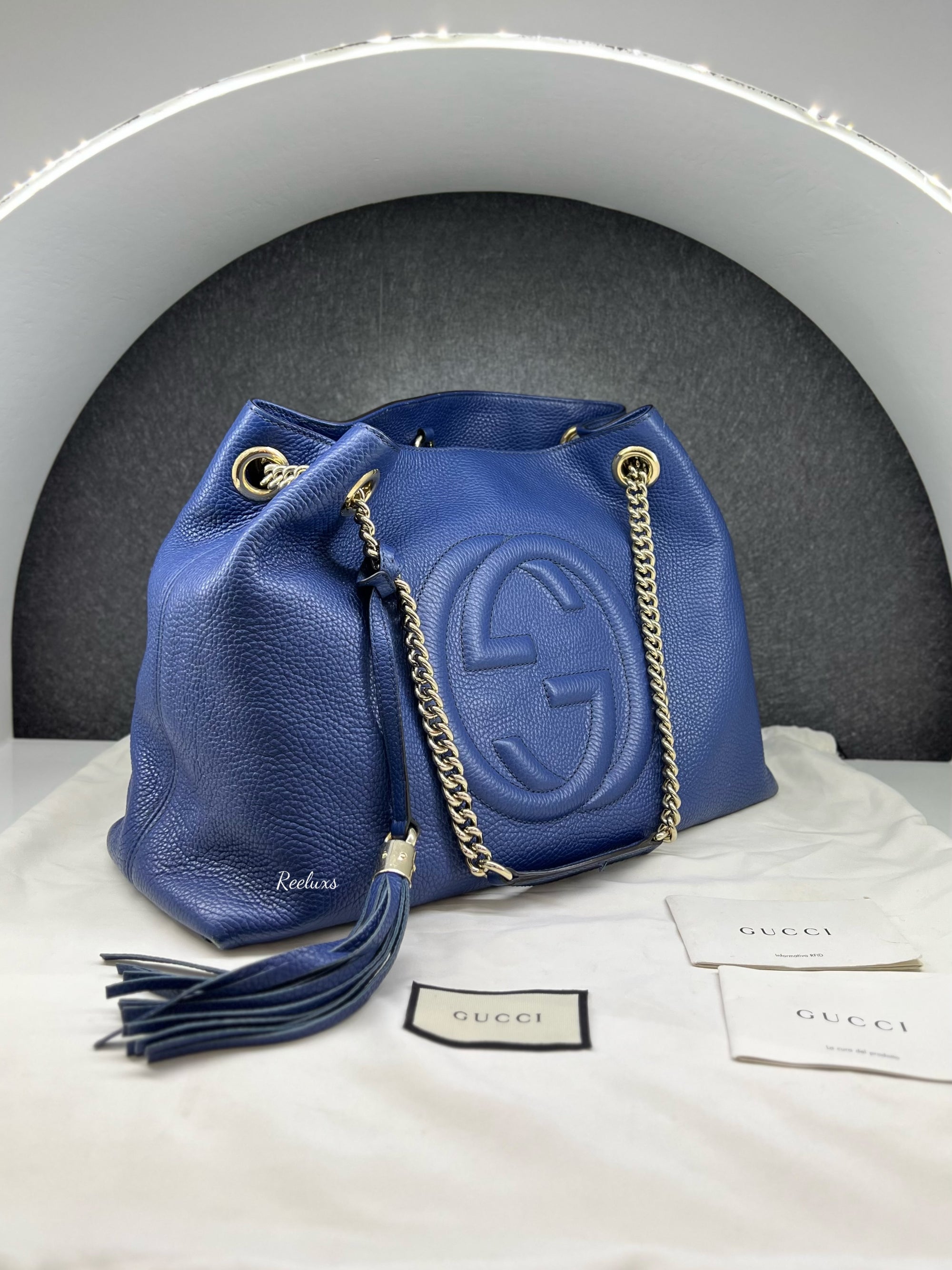 GUCCI Cellarius Medium Soho Chain Shoulder Bag