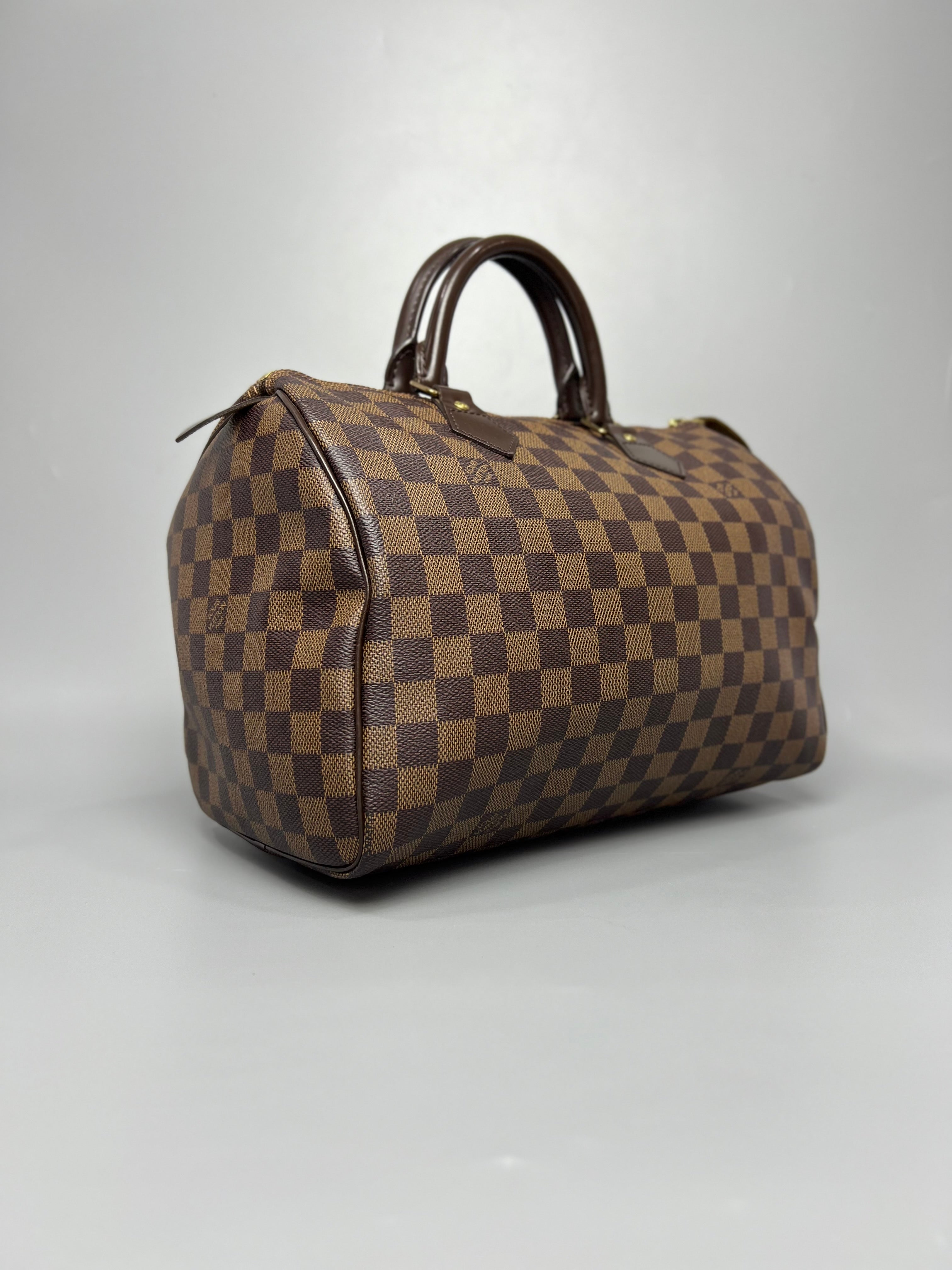 LOUIS VUITTON Damier Ebene Speedy 30 Women’s Handbag