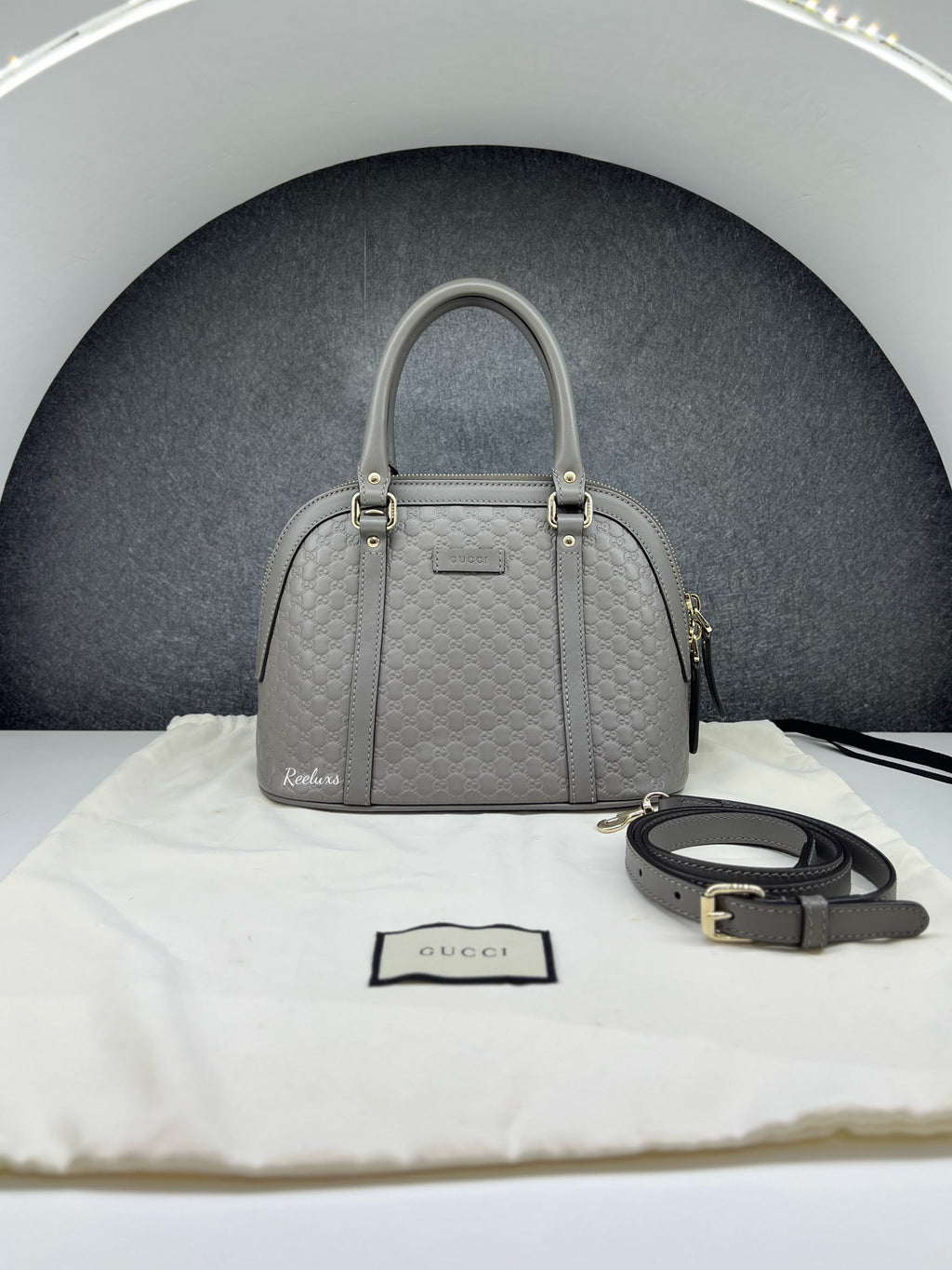 GUCCI Dome leather Hand Bag / Shoulder Bag ( 2- Way )