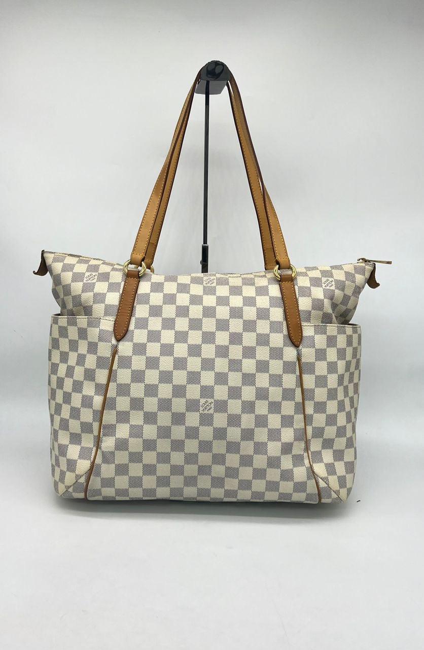 LOUIS VUITTON Damier Azur Totally Tote Bag - Reeluxs 