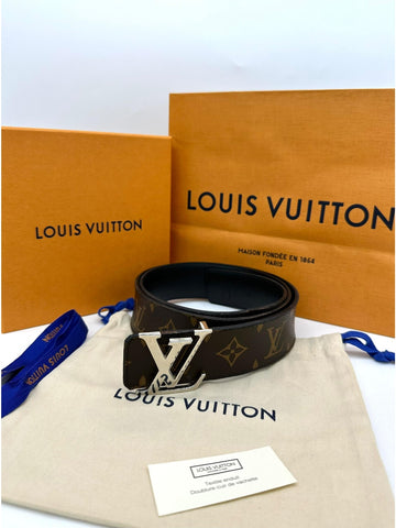 LOUIS VUITTON LV Initiales Reversible Monogram Belt Brown - Reeluxs 