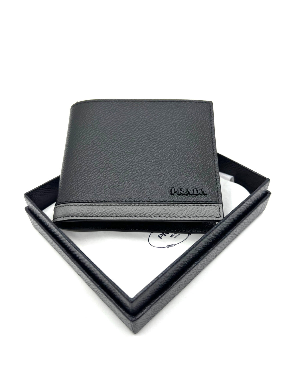 PRADA saffiano leather wallet - Reeluxs 