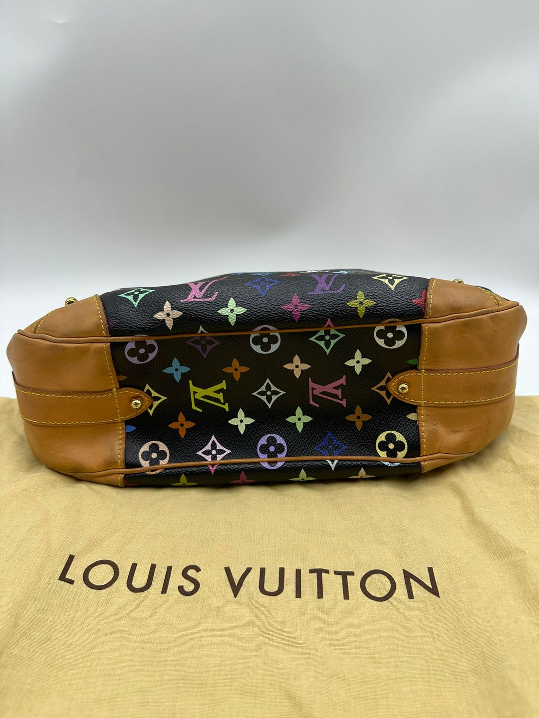 LOUIS VUITTON Vuitton Multicolore Greta Monogram Noir Bag