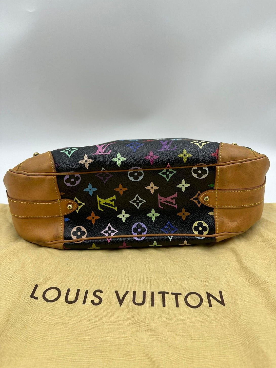 LOUIS VUITTON Vuitton Multicolore Greta Monogram Noir Bag - Reeluxs 