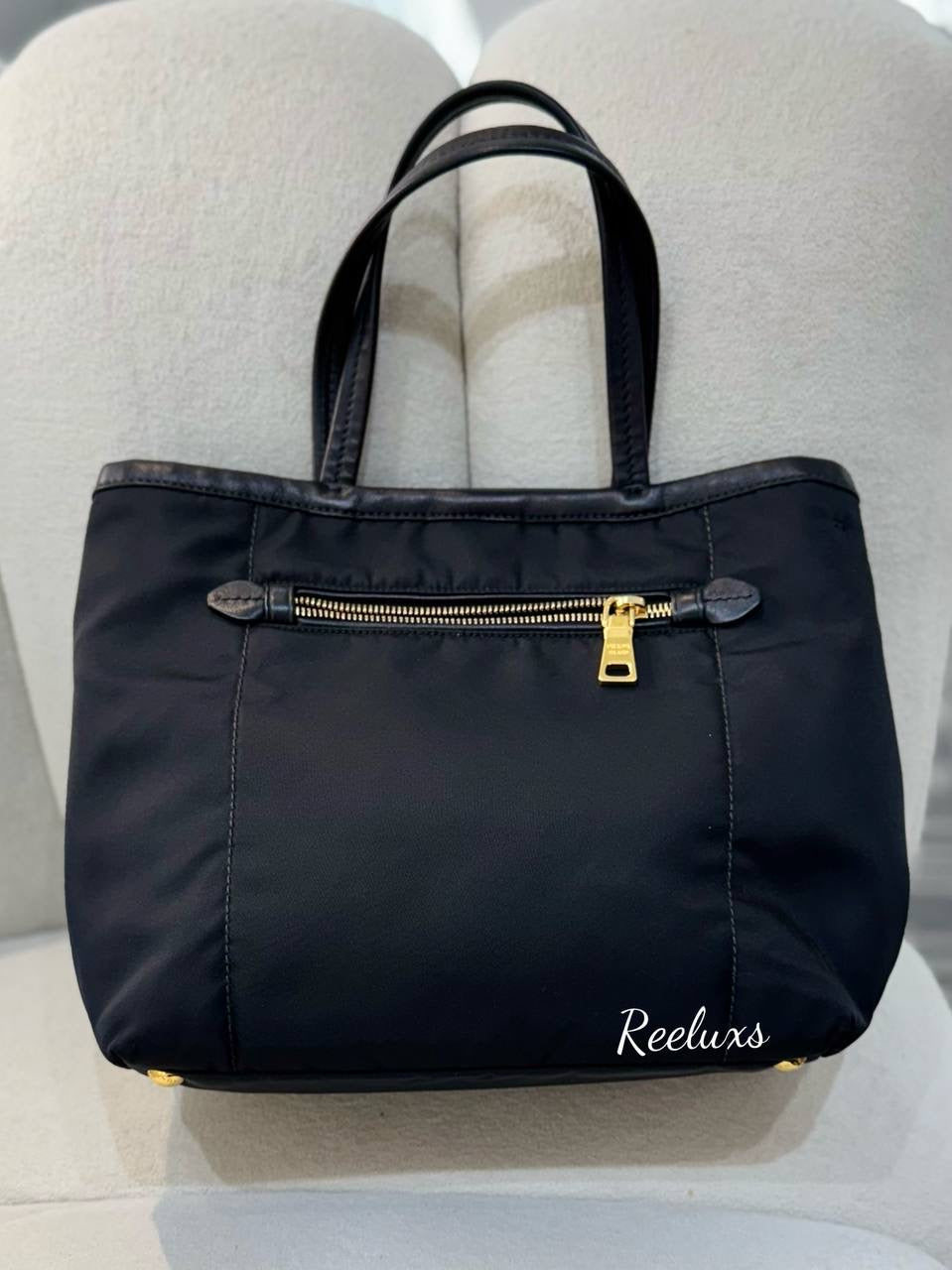 PRADA Tessuto Saffiano Nylon Tote Bag