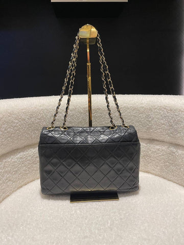 CHANEL LAMBSKIN CLASSIC FLAP SHOULDER BAG