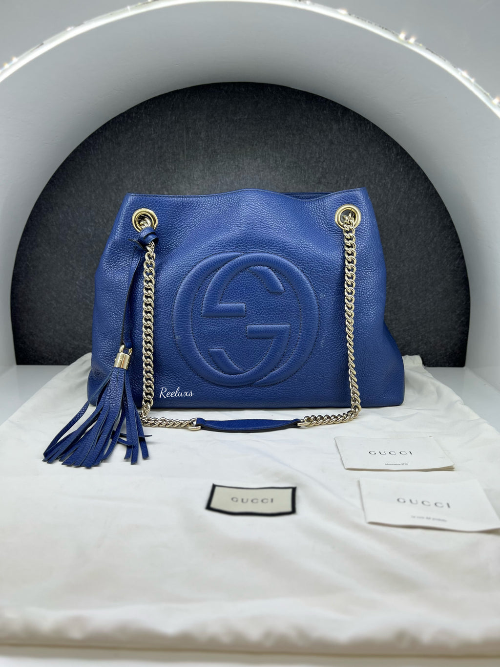 GUCCI Cellarius Medium Soho Chain Shoulder Bag