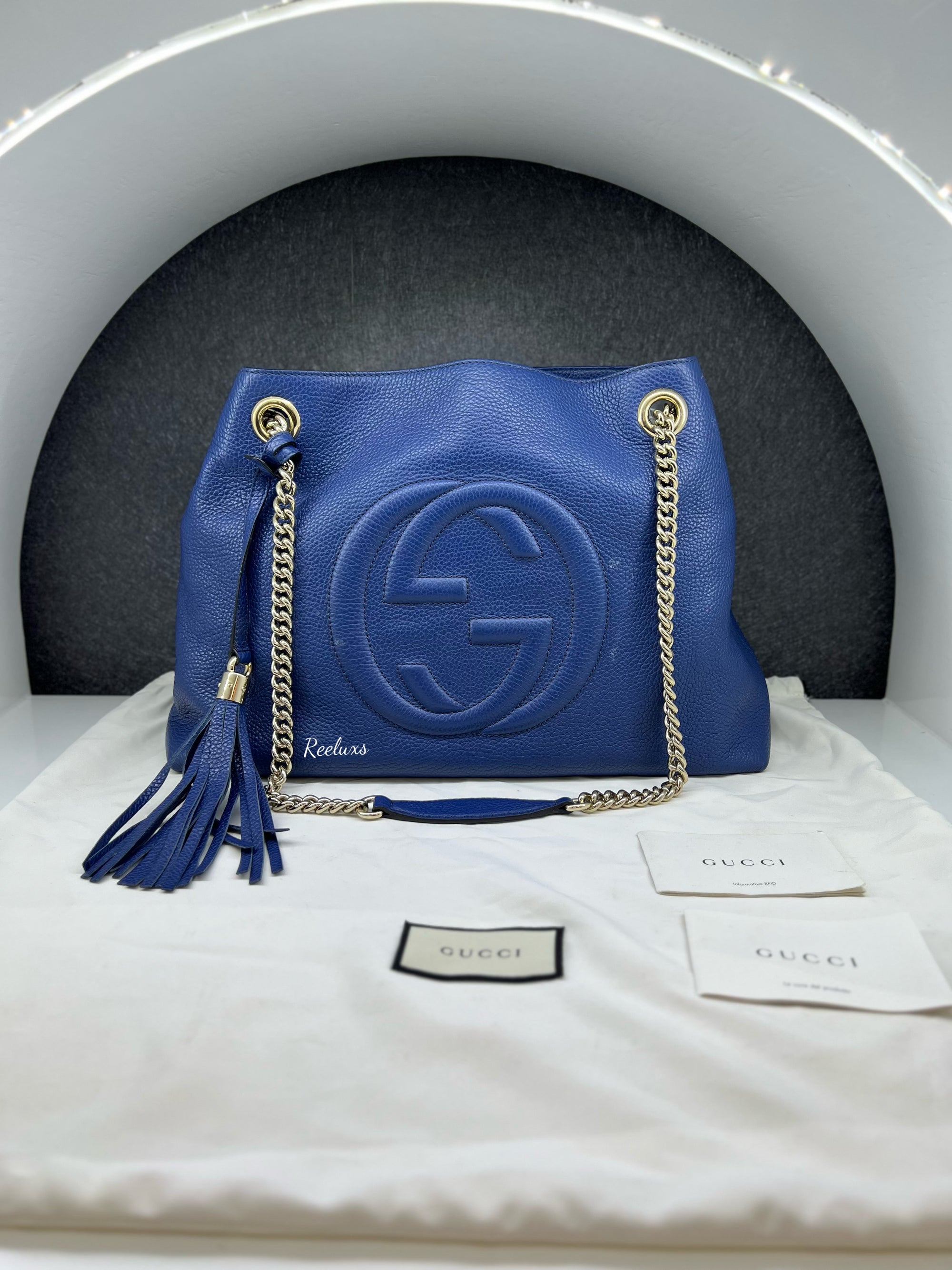 GUCCI Cellarius Medium Soho Chain Shoulder Bag