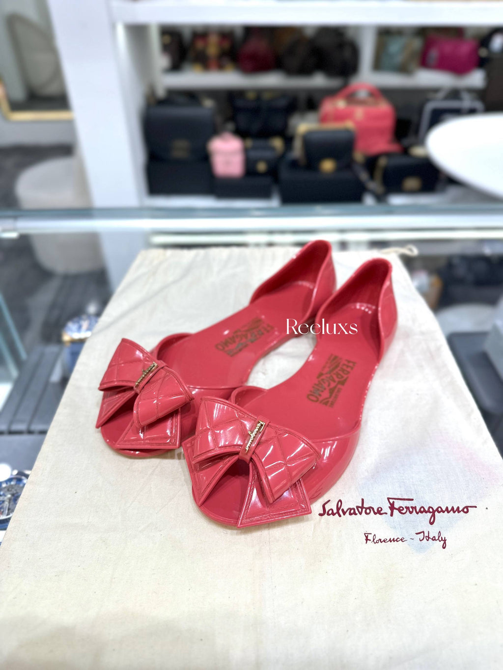 Ferragamo Barbados jelly flats