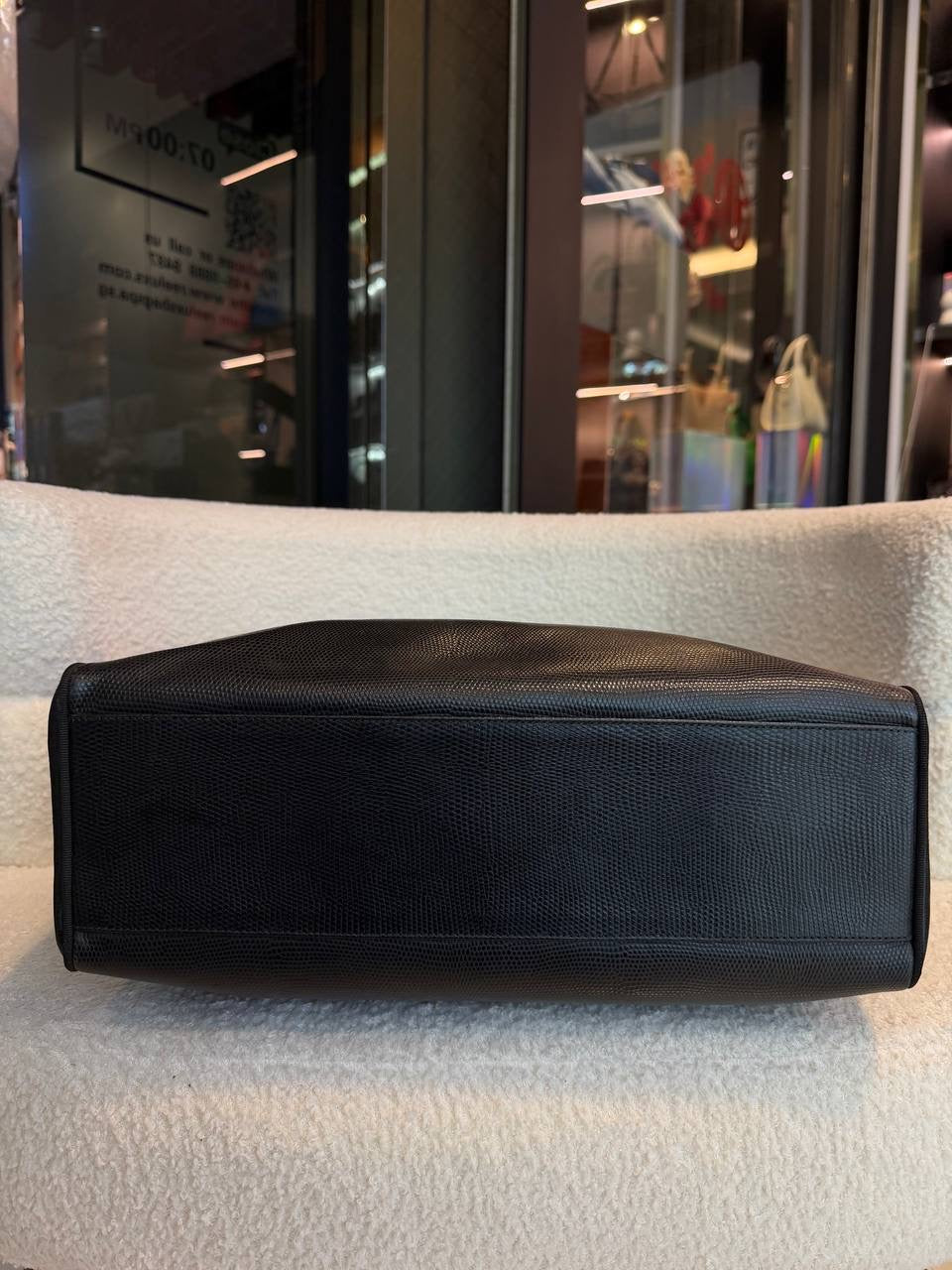 Salvatore Ferragamo Black Leather Vara Tote bag