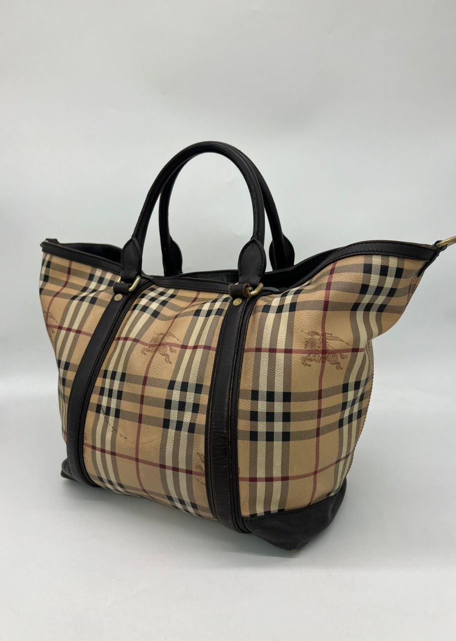 BURBERRY Haymarket Check Jameson Tote - Reeluxs 