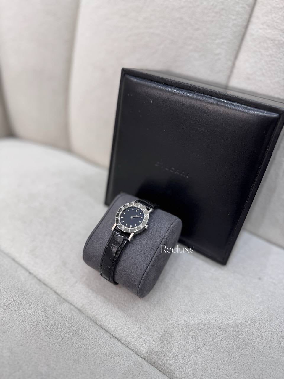 BVLGARI 26 mm Quartz Ladies Watch With Diamond Hour Markers