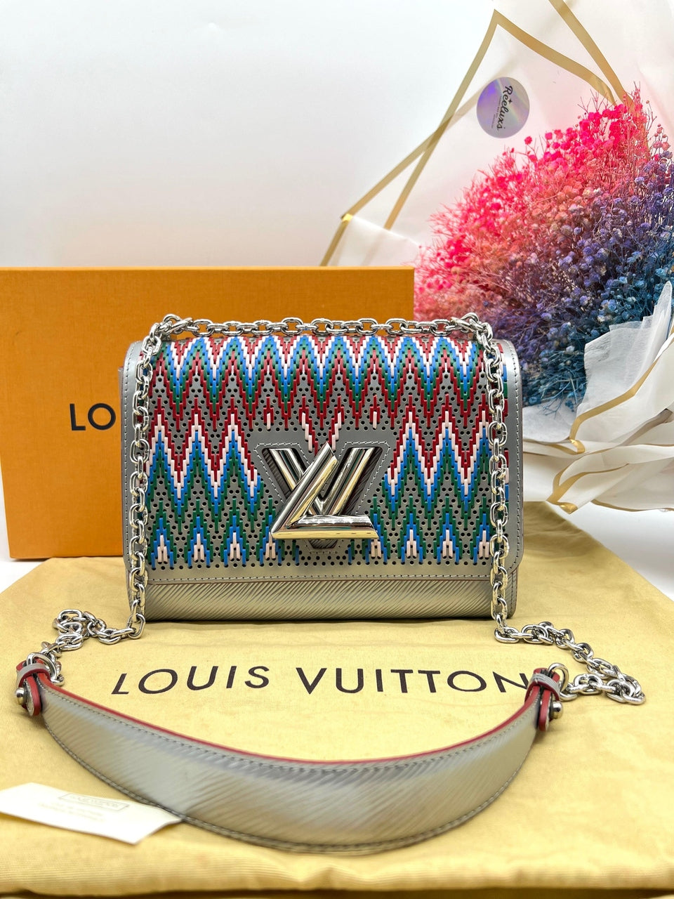 LOUIS VUITTON Multicolor Epi Leather Twist MM Shoulder Bag - Reeluxs 