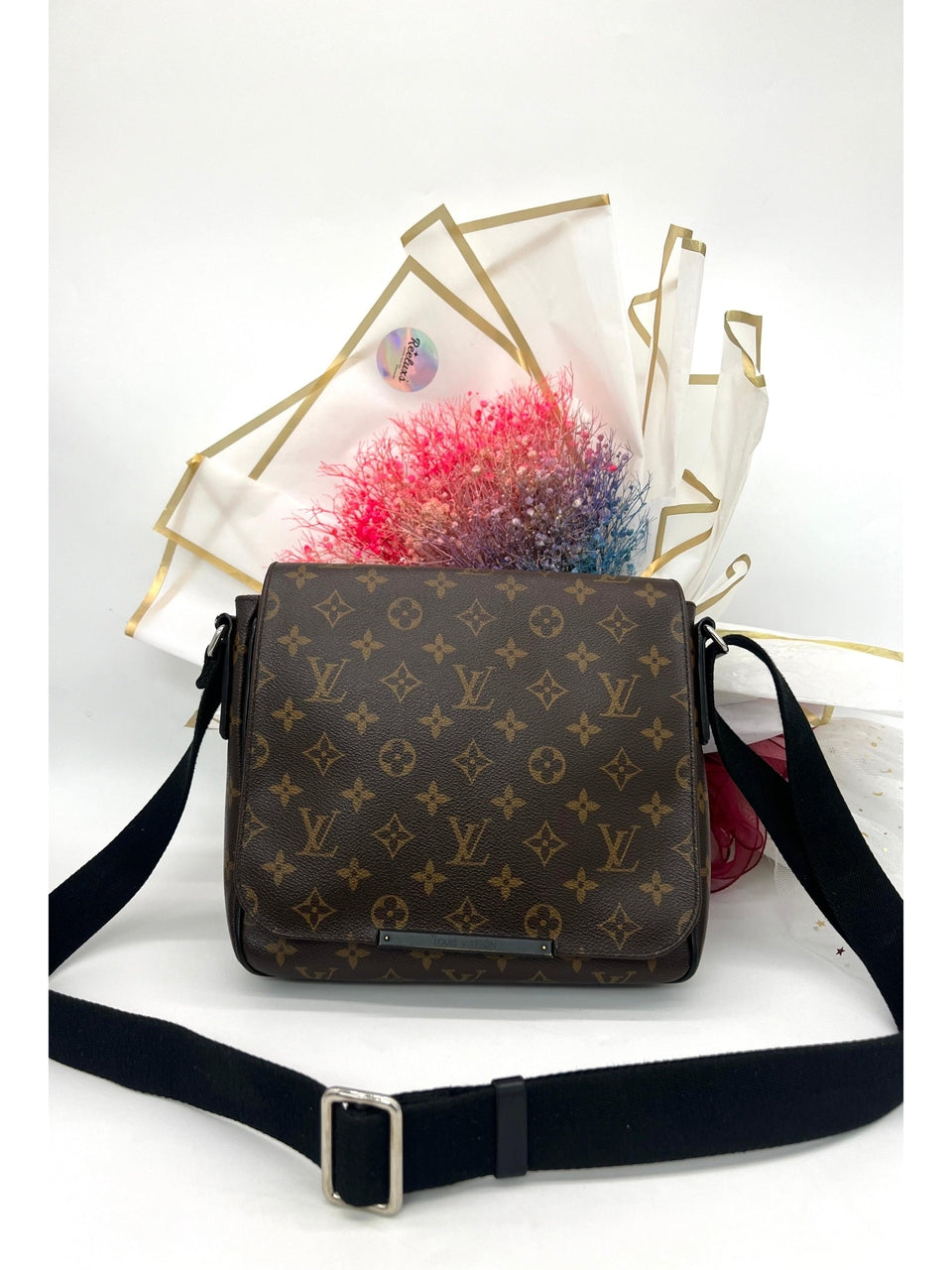 LOUIS VUITTON Monogram District PM Brown Messenger Bag - Reeluxs 