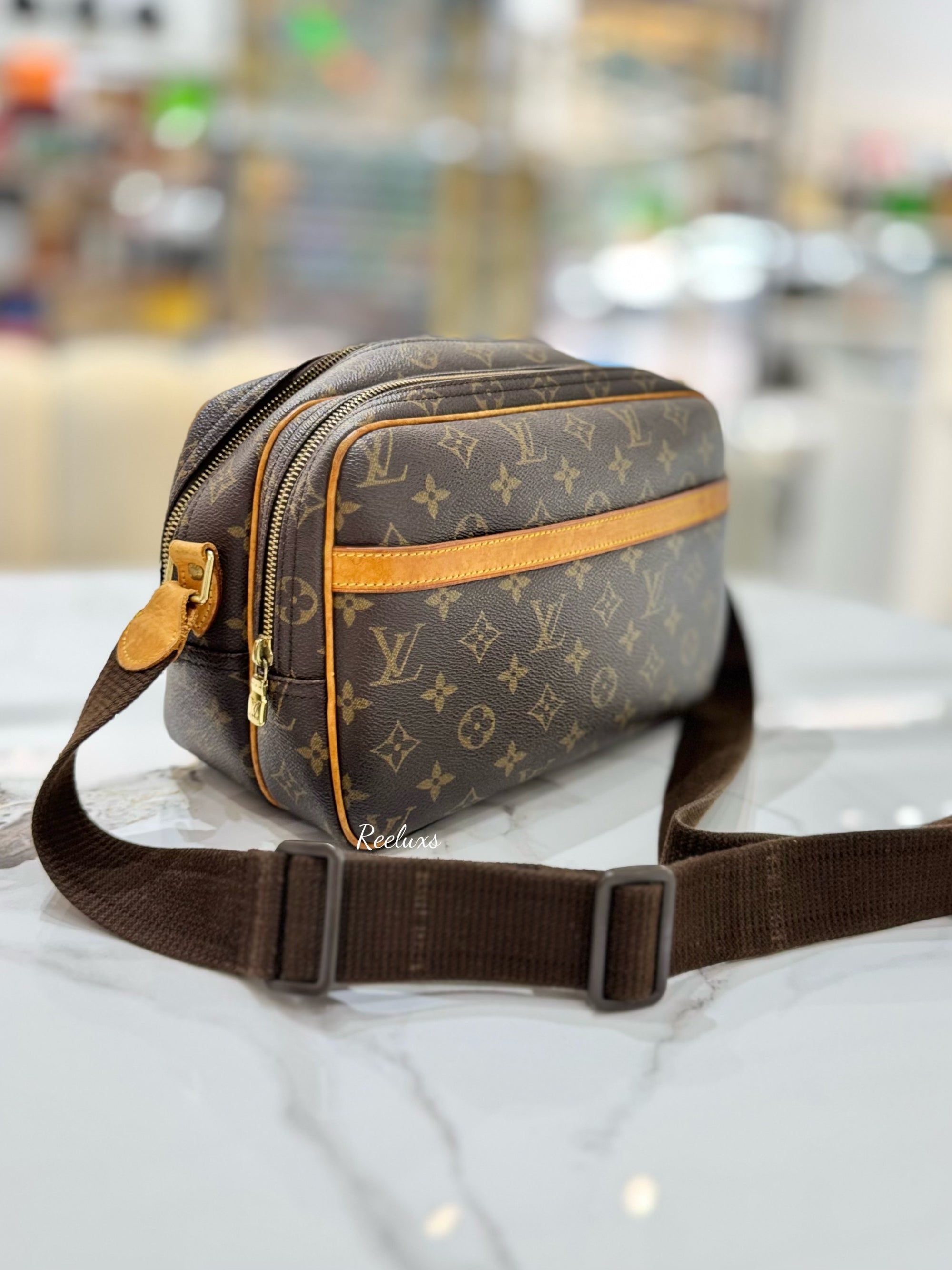 LOUIS VUITTON LV Reporter Monogram Coated Canvas PM Shoulder Bag