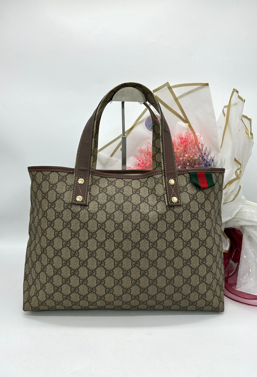 GUCCI GG Supreme Tote shoulder Bag - Reeluxs 