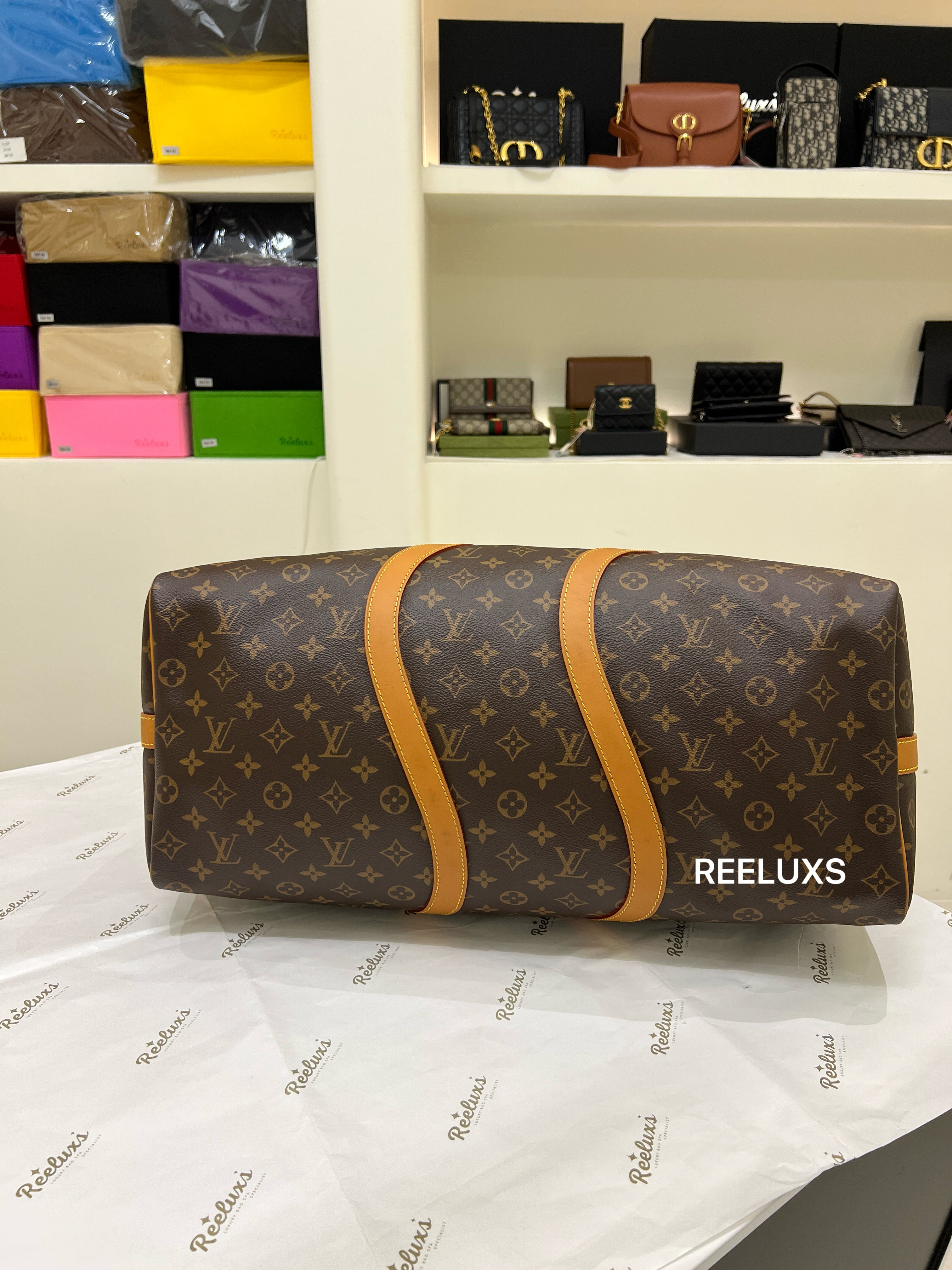 LOUIS VUITTON Monogram Canvas Keepall Bandoulière 50