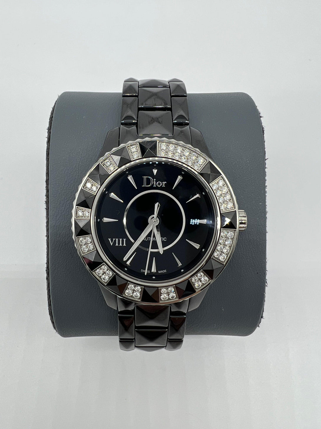 Christian’s Dior VIII Diamond Black Ceramic Women's Watch CD1235E0C001Retail - Reeluxs 