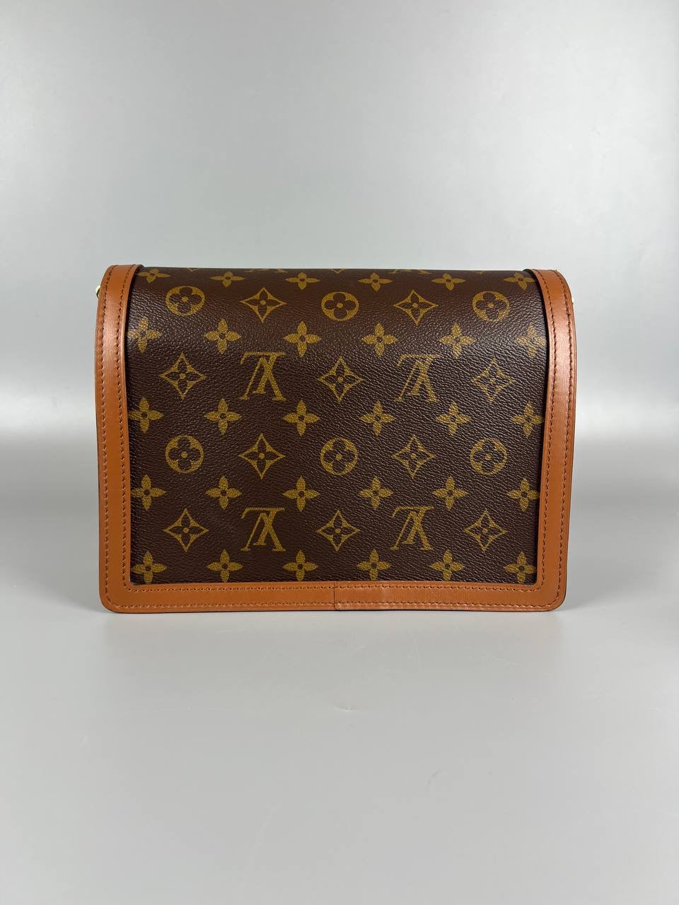 2024 Micrcochip LOUIS VUITTON DAUPHINE LV MM Other Monogram Canvas Handbag Microchip Full Set