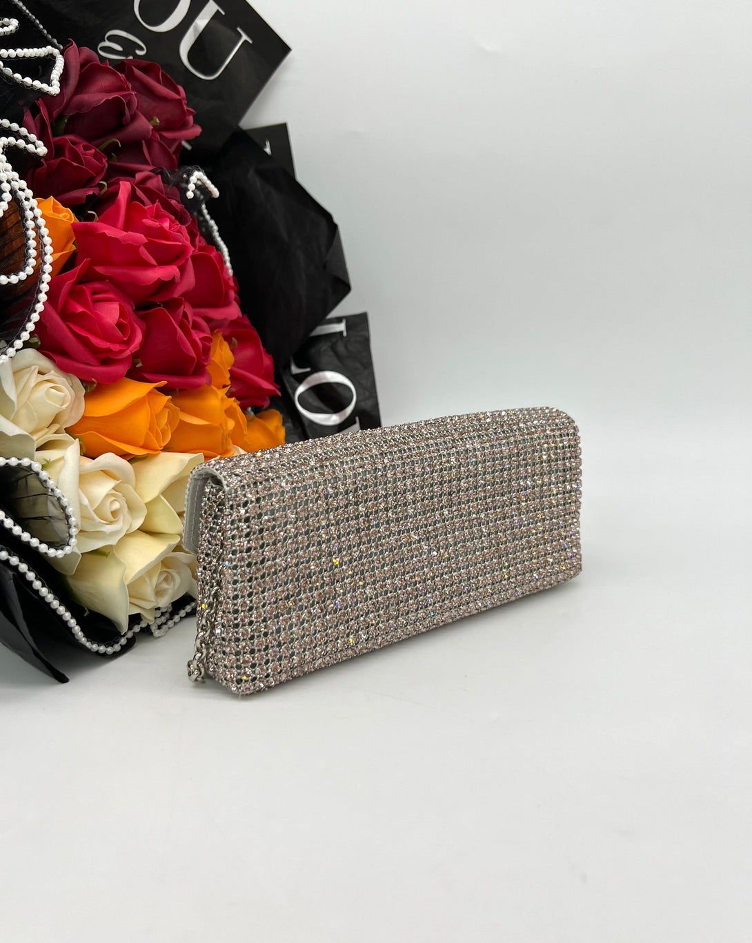 Oroton Icon Cinderella clutch with Swarozski crystal - Reeluxs 