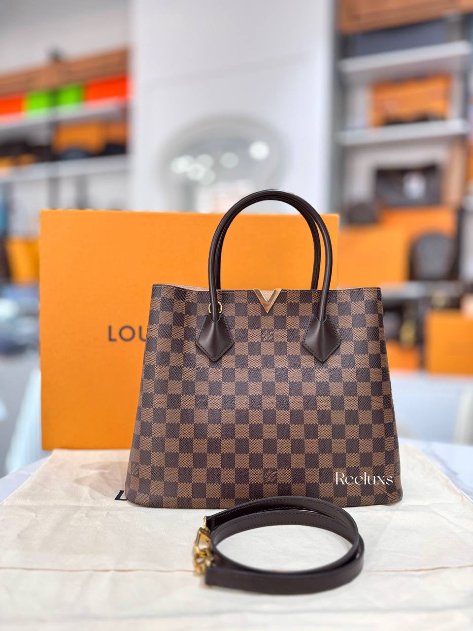 FULL SET LOUIS VUITTON LV Kensington Tote Bag