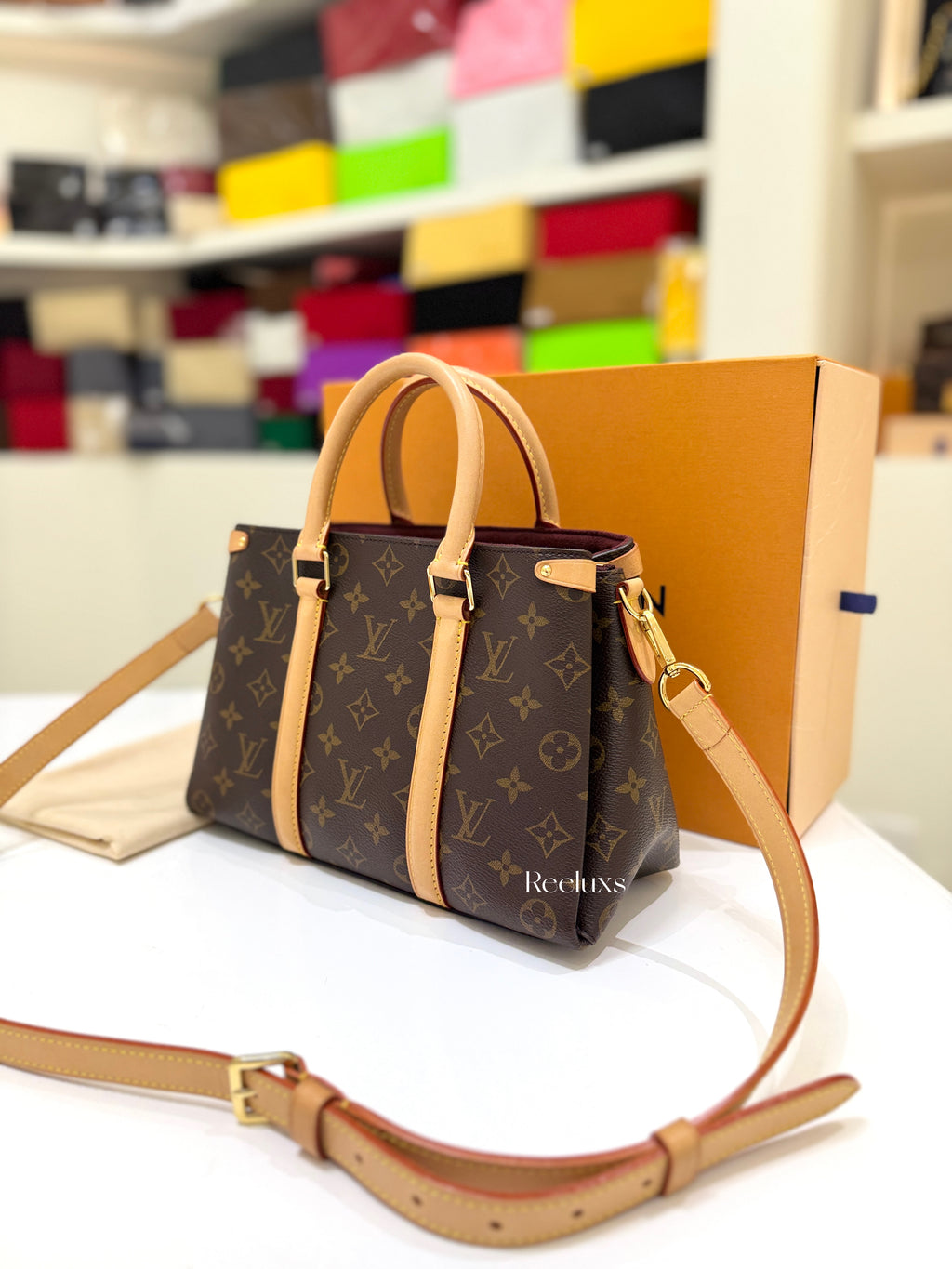 LOUIS VUITTON Soufflot BB handbag Full Set