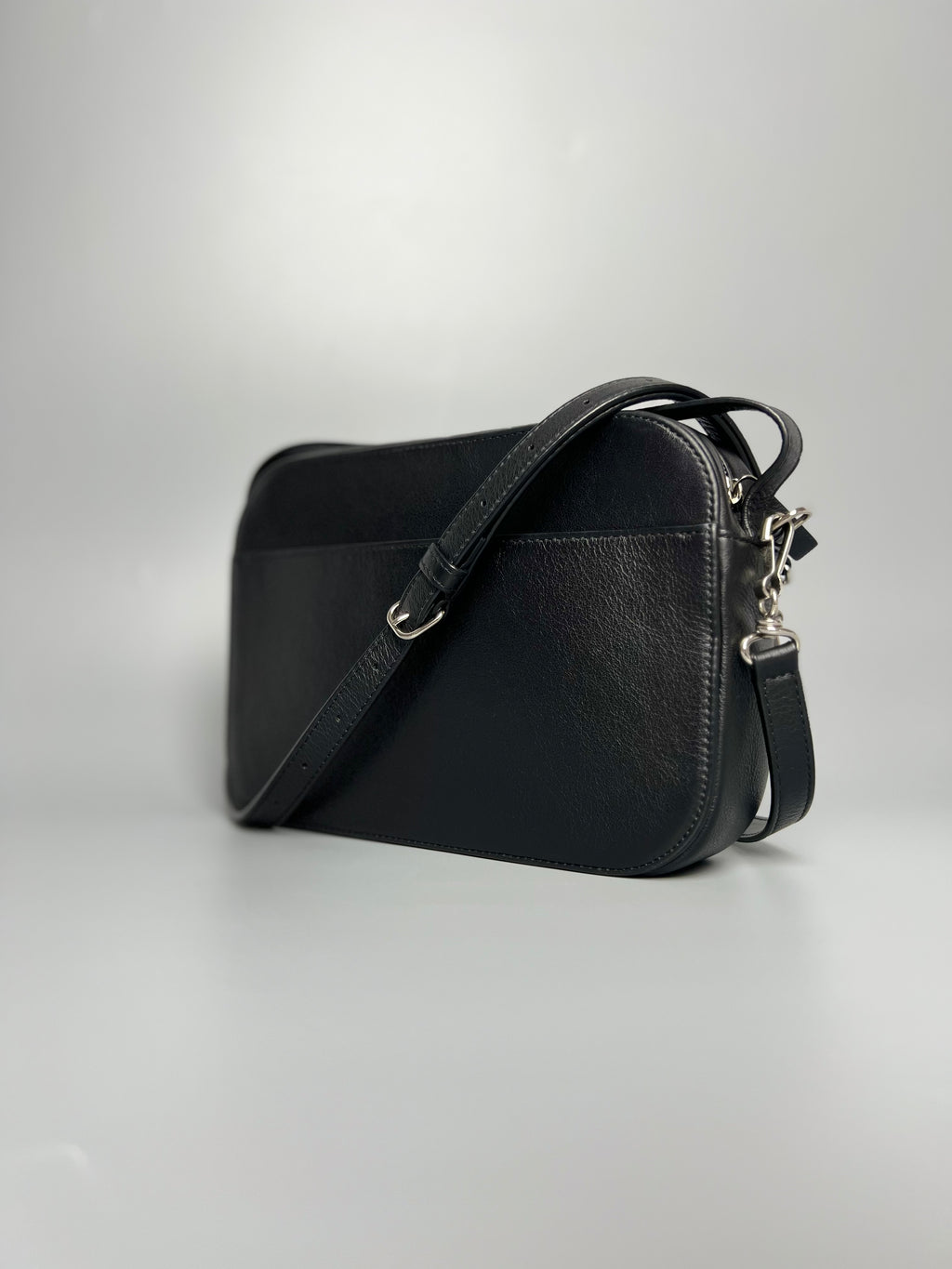 BALENCIAGA Zip Black Crossbody Bag For Unisex - Reeluxs 