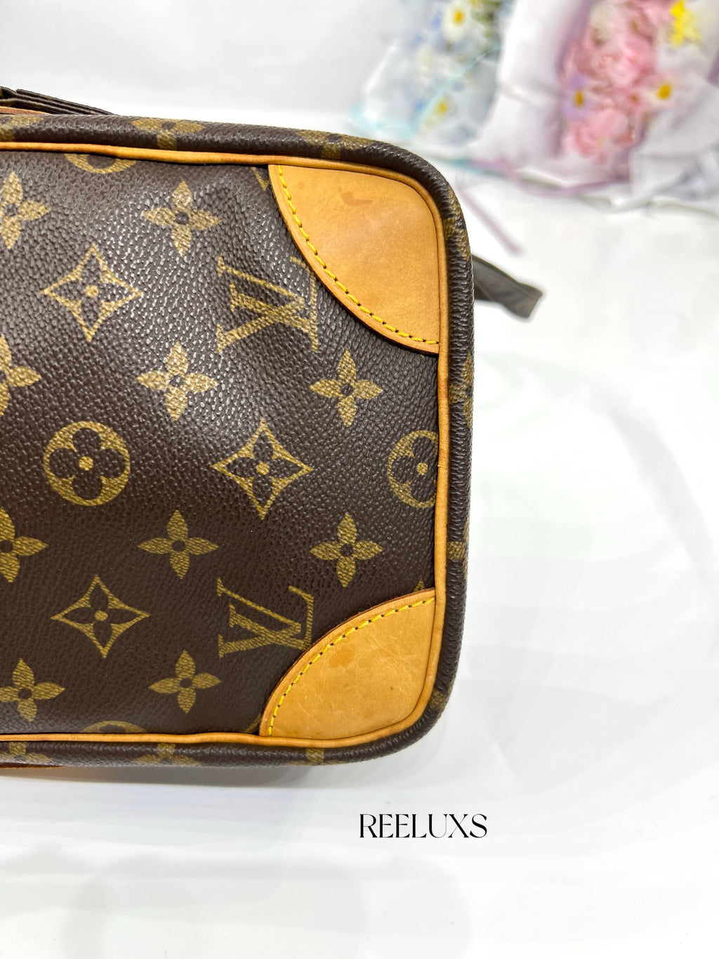 LOUIS VUITTON Danube Monogram Canvas Shoulder Bag For Women