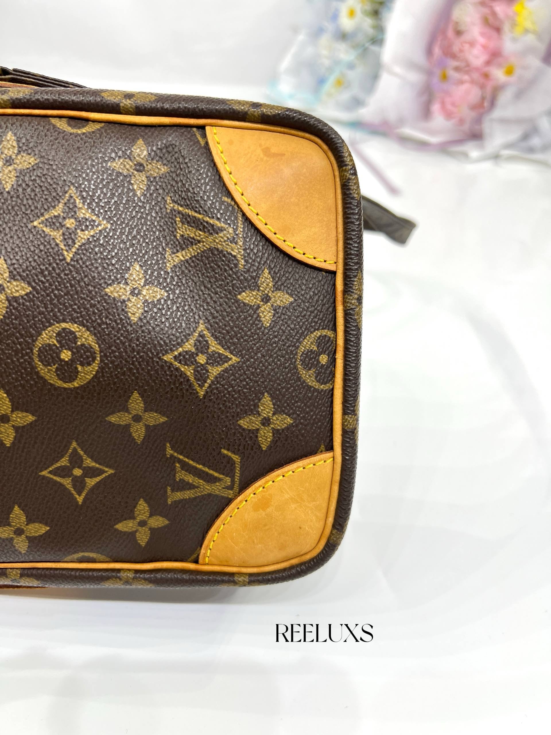 LOUIS VUITTON Danube Monogram Canvas Shoulder Bag For Women