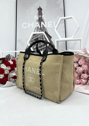 CHANEL Deauville tweed handbag - Reeluxs 