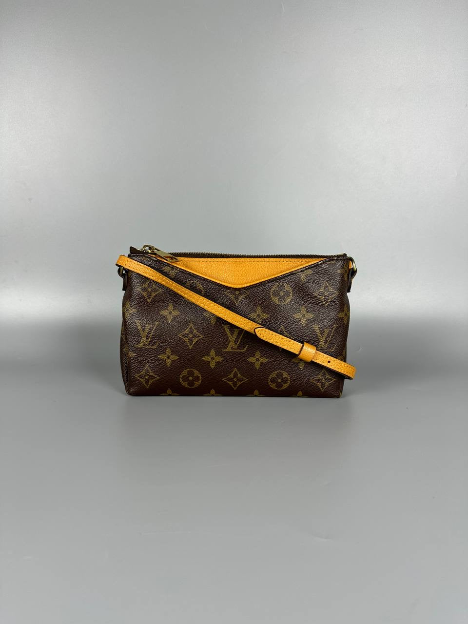 LOUIS VUITTON LV Pallas Pochette Monogram Crossbody Bag Saffron