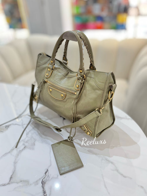 BALENCIAGA City Classic Leather Medium  Hand Bag / Shoulder Bag