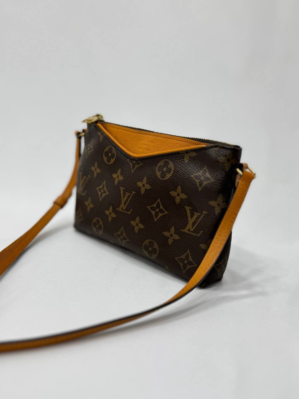 LOUIS VUITTON LV Pallas Pochette Monogram  Crossbody Bag Saffron