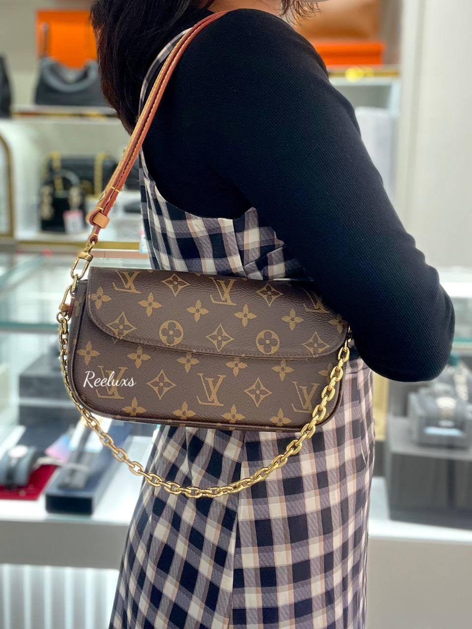 2023 FULL SET LOUIS VUITTON LV Lvy Monogram  Wallet On Chain ( WOC )