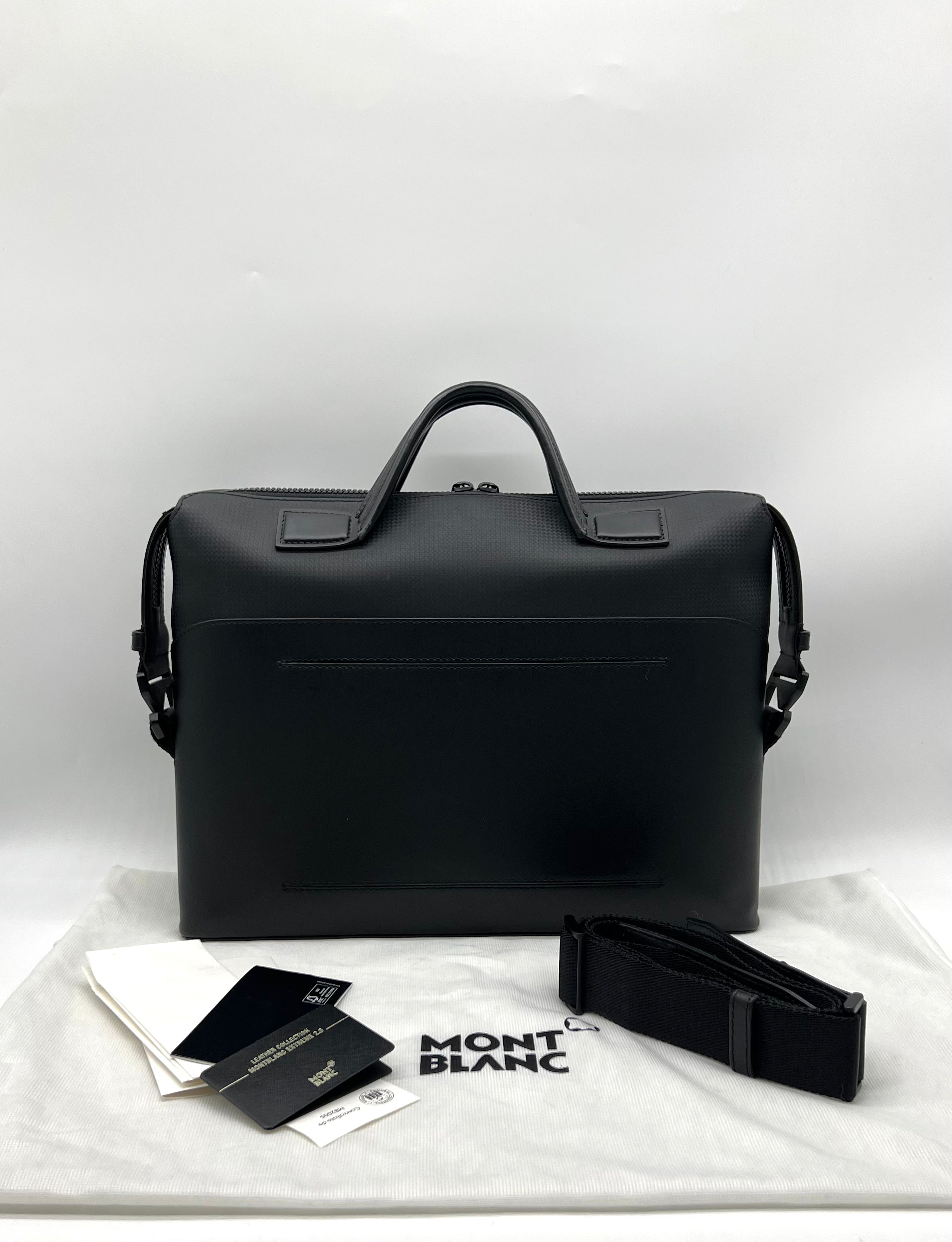 Montblanc Leather Extreme 2.0 Ultra Slim Document Case Black - Reeluxs 