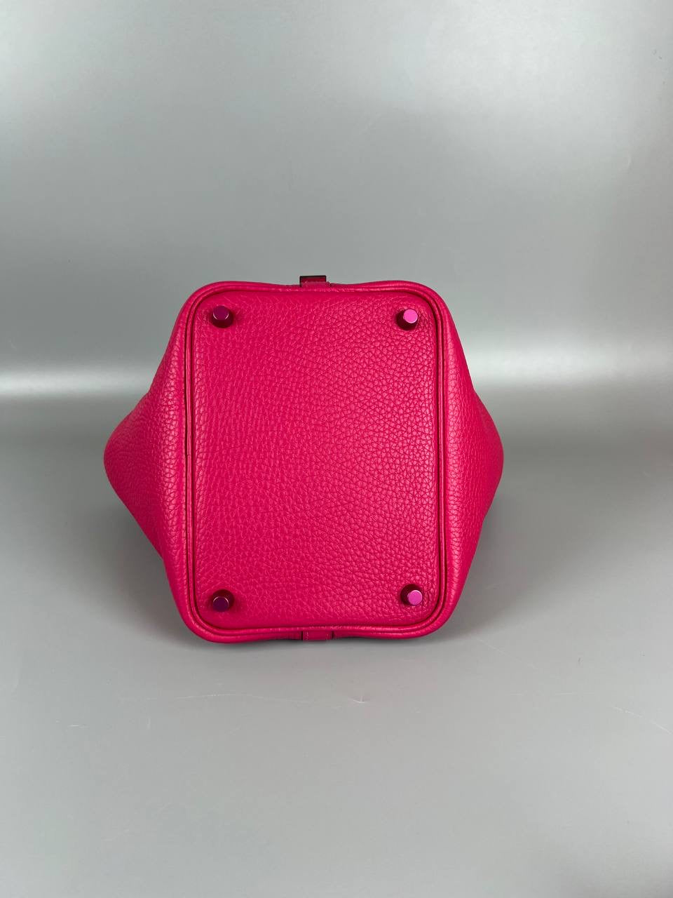 HERMES Picotin Lock 18 Rose Mexico Clemence PHW