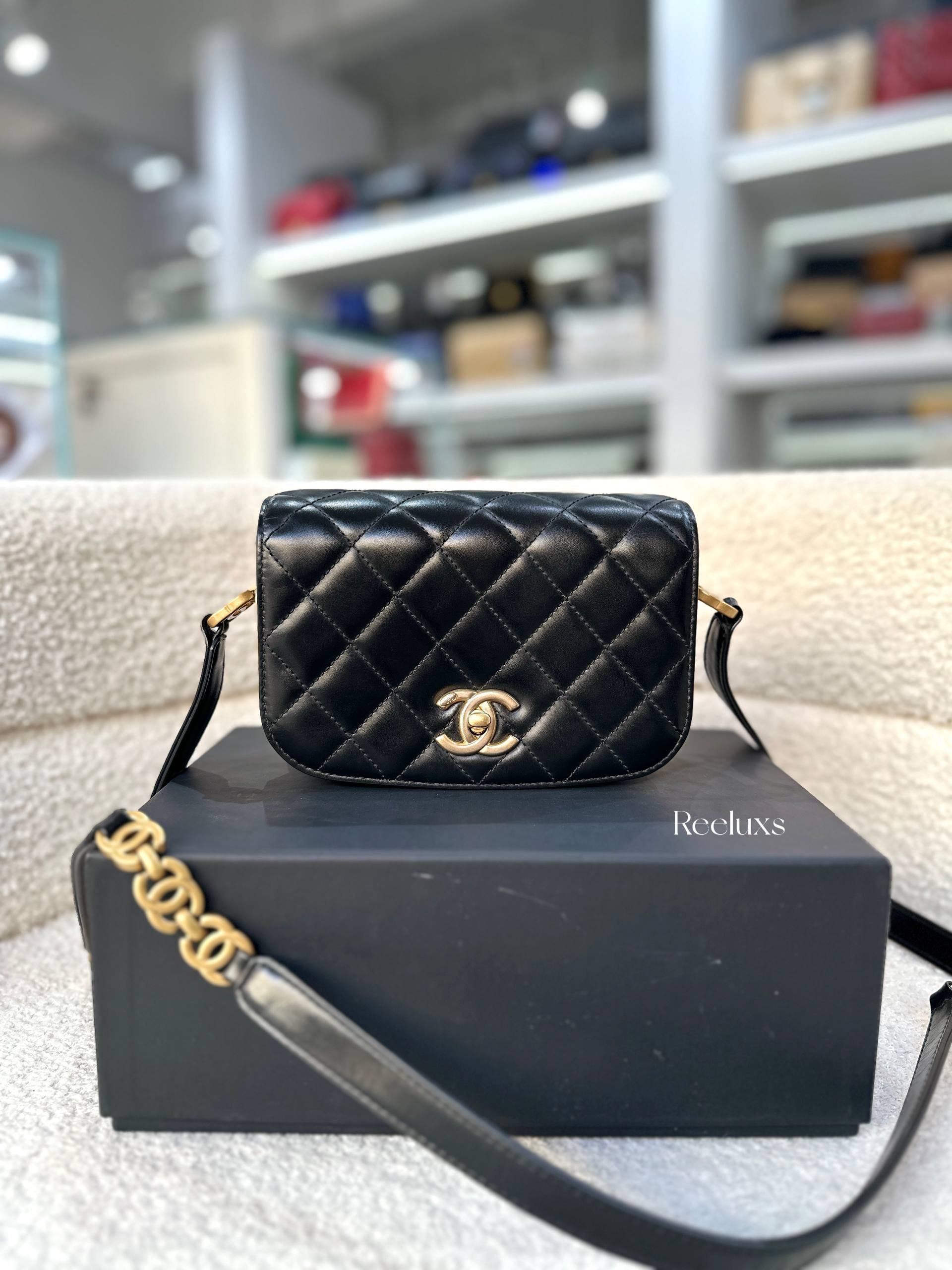 CHANEL CC Mini Messenger Bag