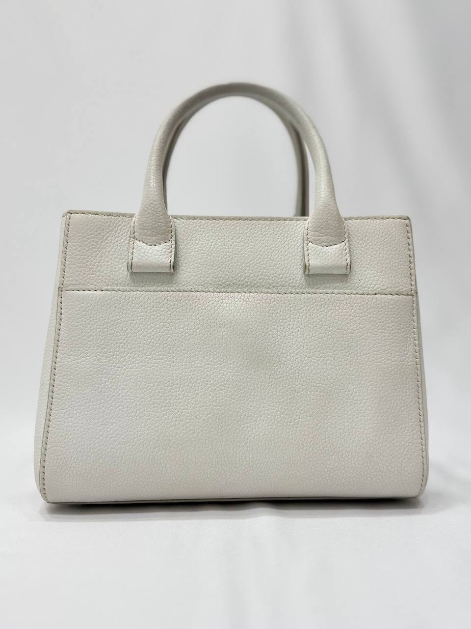 CHANEL Caviar White Neo Executive Mini 2way Tote Bag